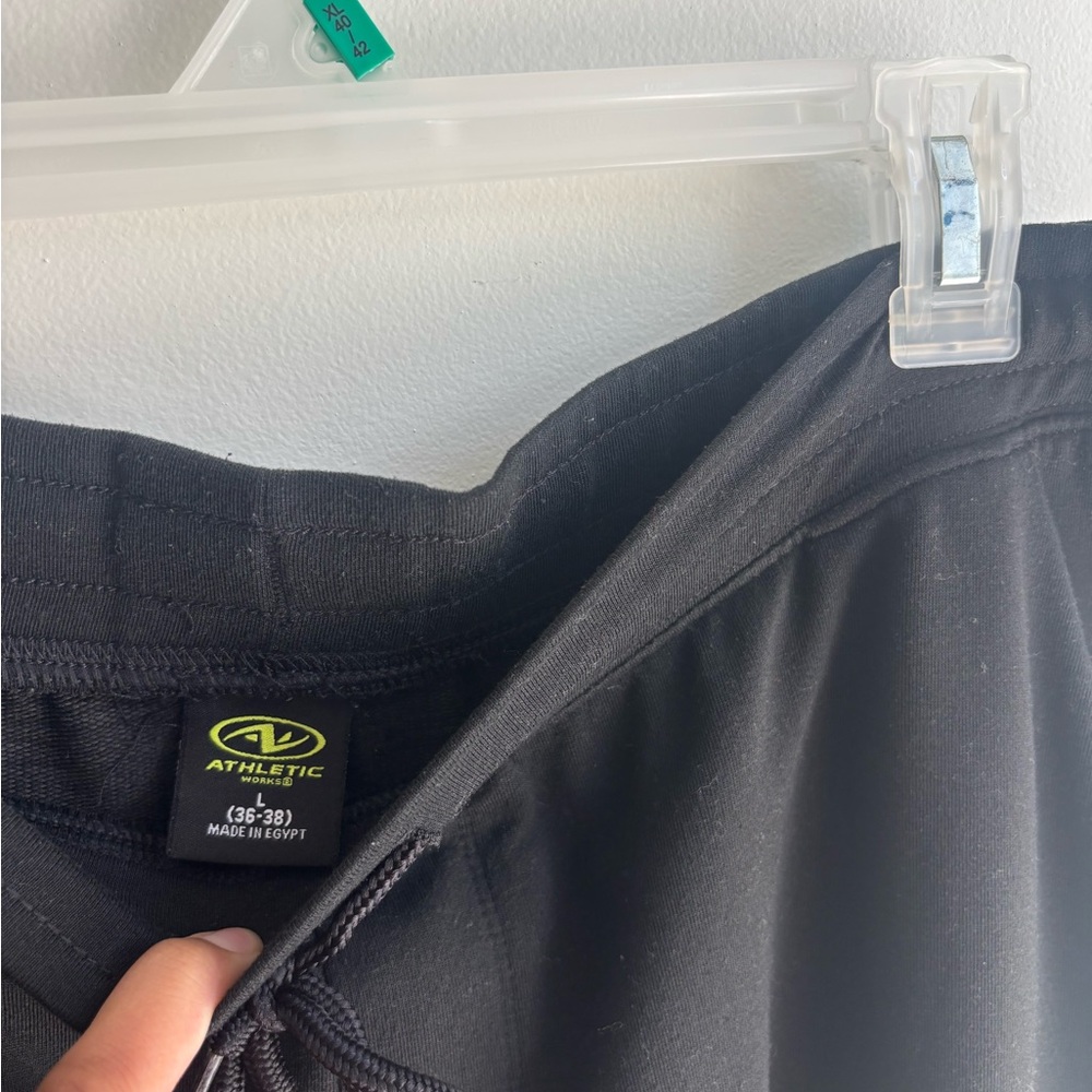 Athletic Works Black Athletic Shorts with Drawstring